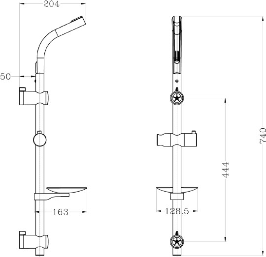 душевая штанга lemark lm8071c