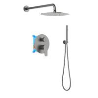 Душевая система Aquatek Бетта AQ1172BGM цвет Оружейная сталь