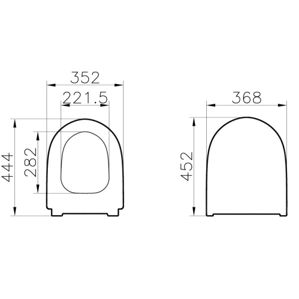 сиденье для унитаза vitra sento 130-003-009 тонкое, микролифт, белый