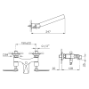 смеситель для ванны с душем nicolazzi vincent 1002cr28