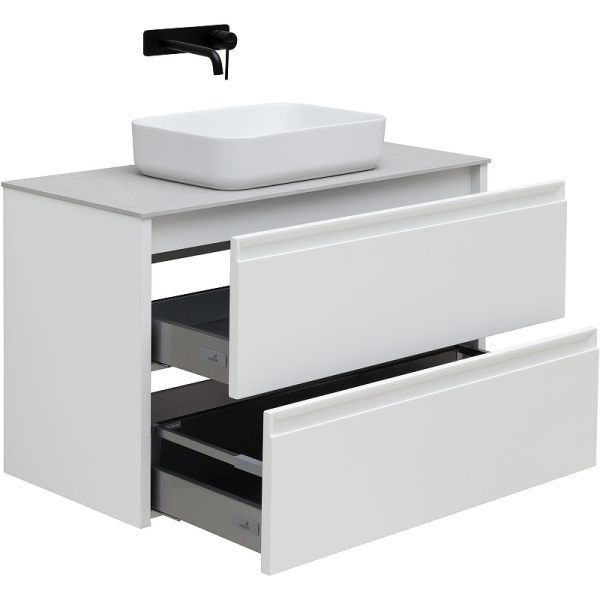 тумба под раковину allen brau fantasy 100 1.11003.wm подвесная белая матовая