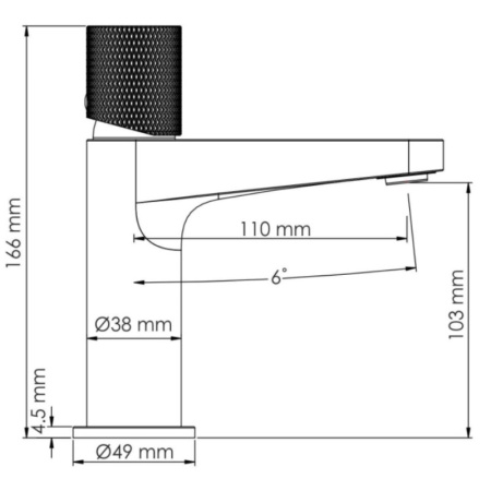 смеситель для раковины wasserkraft ems 7603