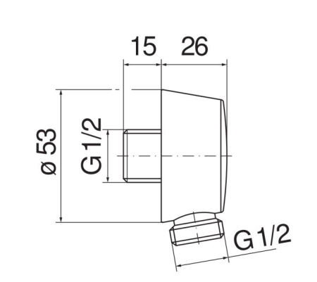 шланговое подключение nobili ad150br ancient бронза