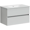 Тумба под раковину SANCOS Urban 790х450х550, c двумя ящиками, белая глянцевая арт. UR80W