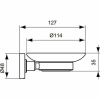 мыльница ideal standard iom a9123aa хром