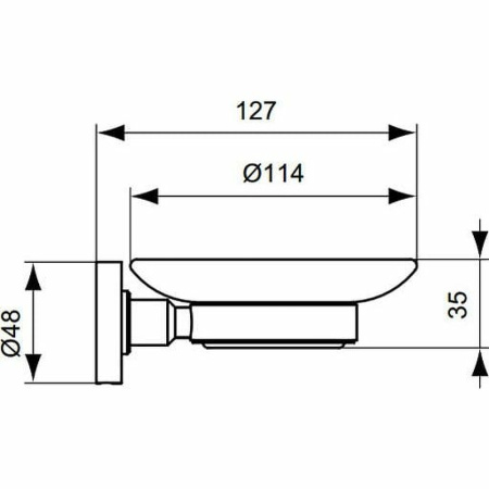 мыльница ideal standard iom a9123aa хром