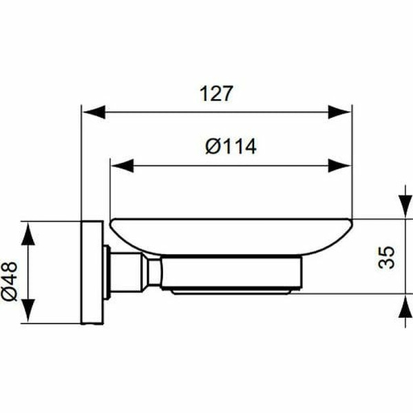 Мыльница Ideal Standard IOM A9123AA Хром