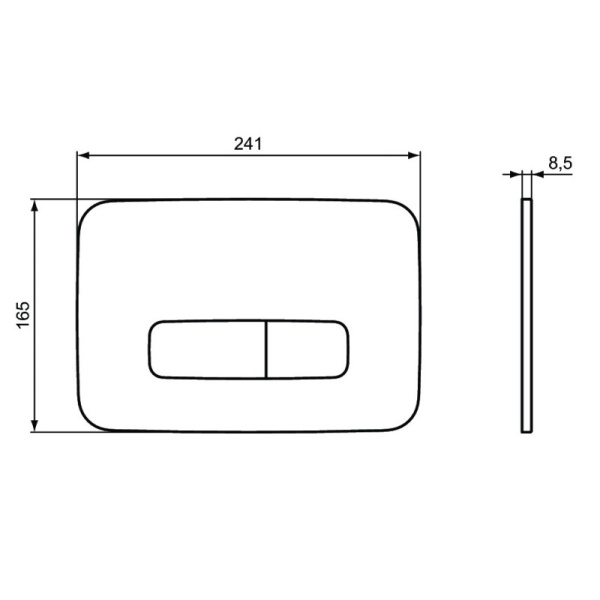 кнопка для инсталляции ideal standard oleas™ m3 r0123jg