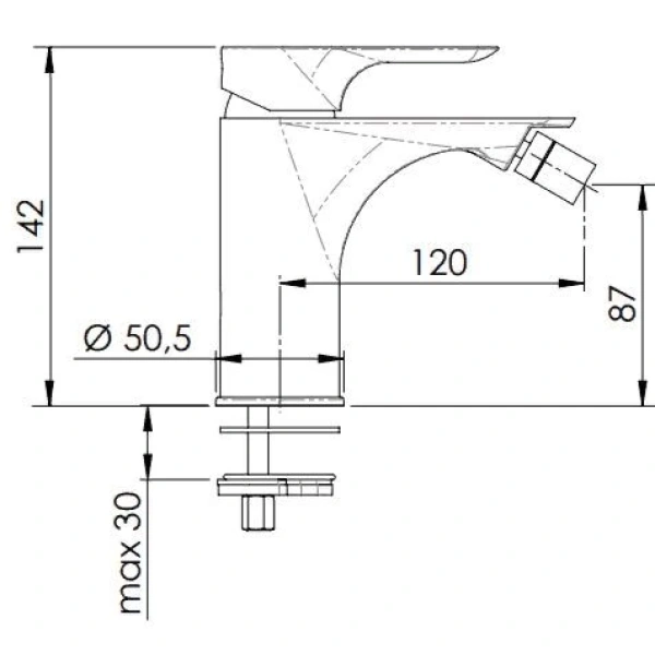 смеситель remer infinity i21np для биде, без донного клапана, никель смеситель remer infinity i21np для биде, без донного клапана, никель