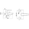 смеситель для ванны с душем paffoni blu blu022cr цвет хром