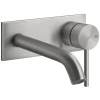 Смеситель Gessi Gessi316 54088#299 для раковины, встраиваемый, внешняя часть, без донного клапана, излив 117-147 мм, цвет черный XL