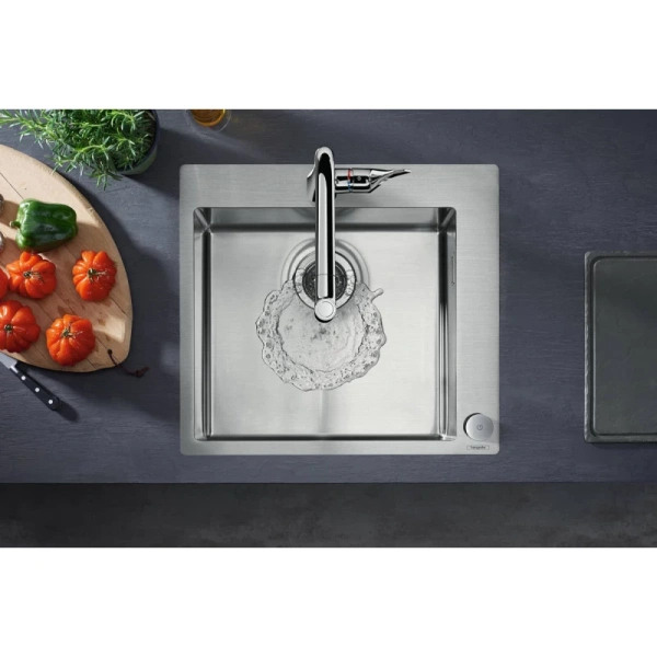 смеситель для кухни hansgrohe metris m71 73806000