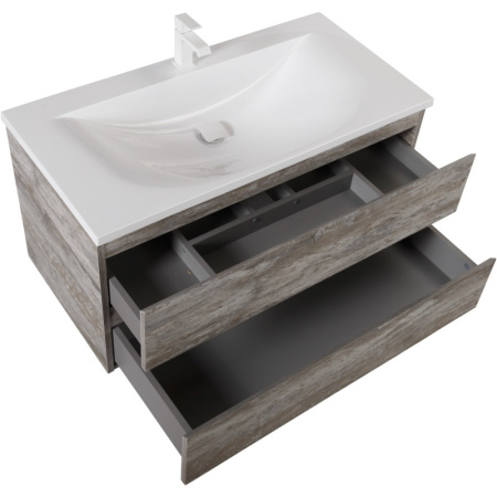 тумба legno grigio 99,6 cezares molveno molveno-100-2c-so-lg