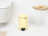 мусорное ведро brabantia newicon 233760 3 л, ванильно-желтое