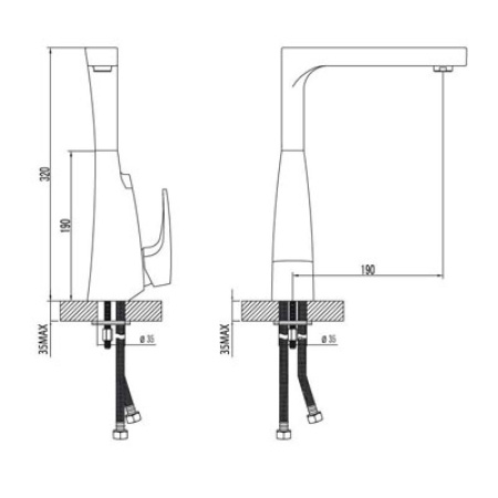 смеситель для кухонной мойки lemark shift lm4305c