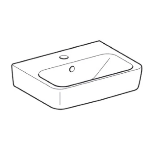 раковина подвесная 45 см geberit renova nr.1 comprimo 276145000