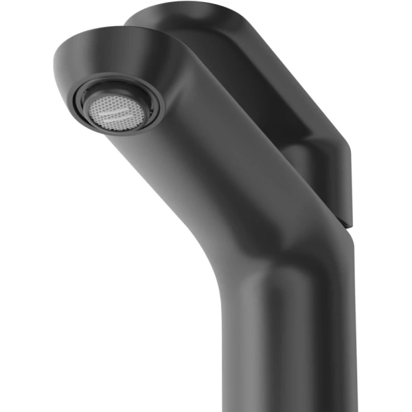 смеситель для раковины cezares stylus stylus-ls-nop с донным клапаном, черный матовый