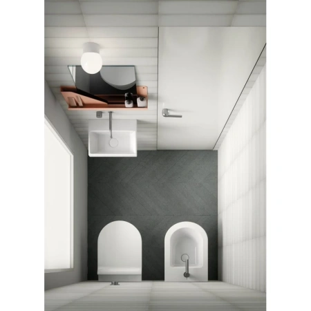раковина gsi norm 8650111 подвесная, 35x26 см, bianco lucido (белый глянец)
