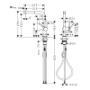 смеситель для кухни hansgrohe talis m54 72845000, хром