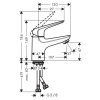 смеситель для раковины с донным клапаном hansgrohe novus 71024000