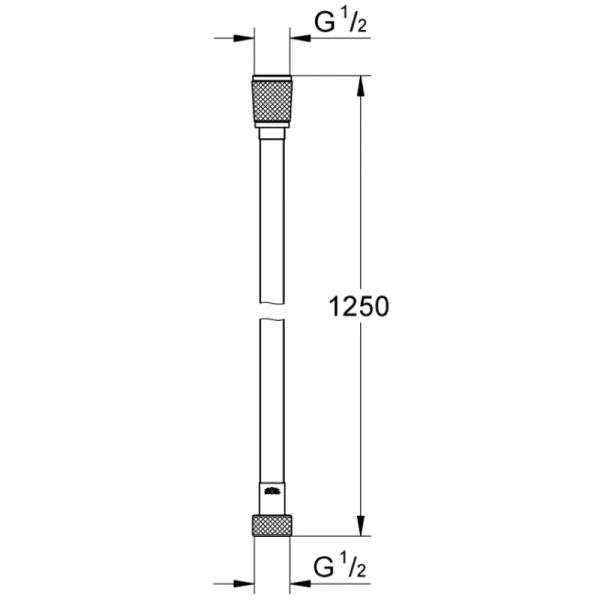 душевой шланг 125 см grohe silverflex 28362gl1