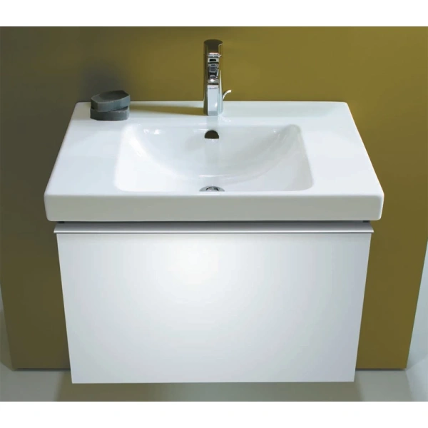 тумба под раковину jacob delafon odeon up 70 eb860-n18 подвесная, белая 147422
