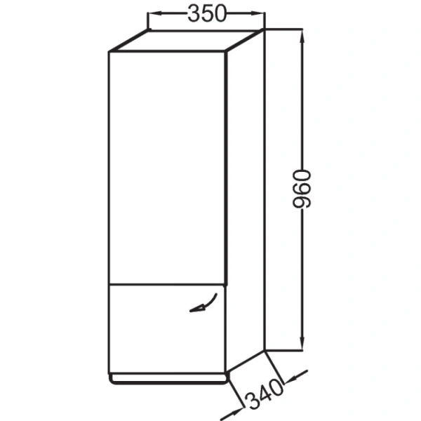 полуколонна малиновый глянец с зеркальной дверцей шарниры слева jacob delafon odeon up eb893g-r3