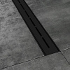 душевой лоток ravak runway oz 85 x01751 с черной матовой решеткой