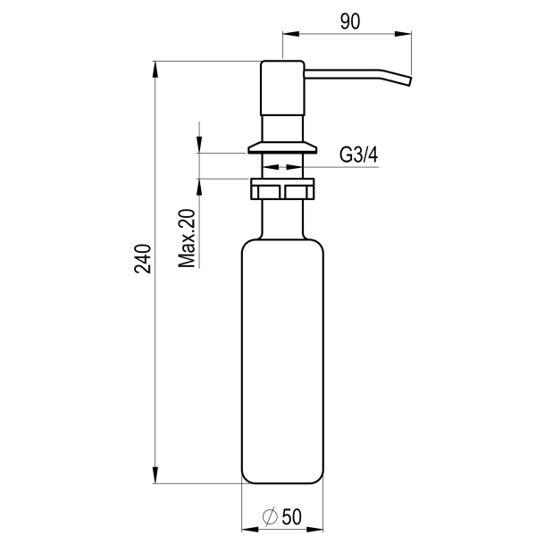 дозатор point pn3201w белый