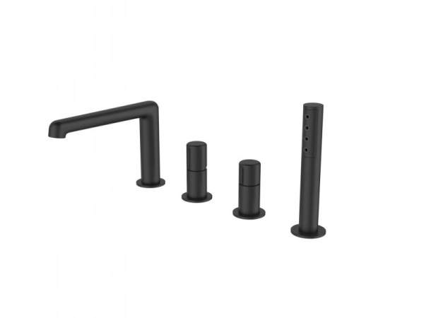 смеситель на борт ванны belbagno uno uno-bvd4-crm с внутренней частью,