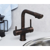 смеситель для кухни wasserkraft a8047 цвет бронза темная