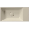 раковина gsi kube x 9486008 подвесная, 50x25 см, creta opaco (бежевый матовый)