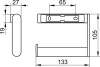 держатель для туалетной бумаги keuco plan 14962 070000 открытая форма нержавеющая сталь