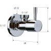 запорный вентиль remer 128l1212 хром