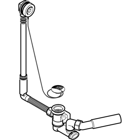 слив-перелив для ванны geberit 150.017.00.1 хром