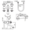 смеситель для ванны jaquar queen’s qqt-chr-7267shk