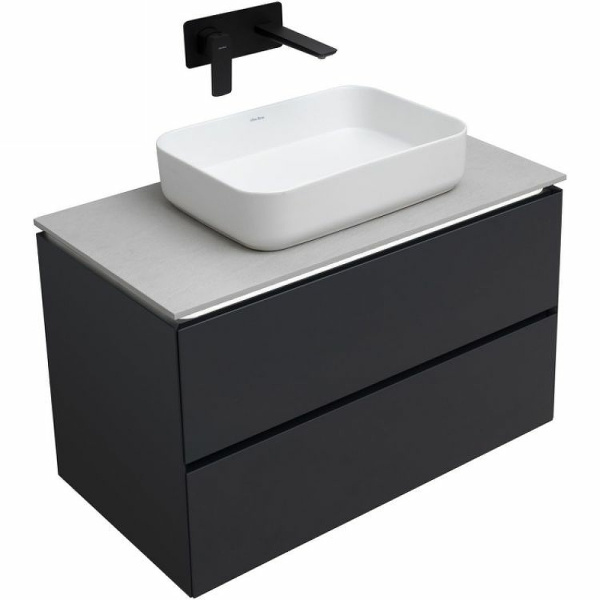 тумба под раковину allen brau infinity 85 1.21001.am подвесная антрацит матовый