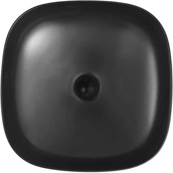 раковина-чаша abber rechteck ac2217mb 42x42 см, накладная, черный матовый