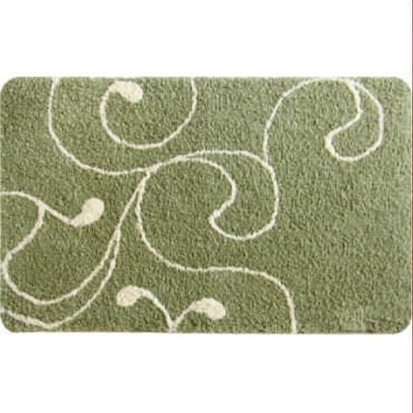 Коврик для ванной комнаты Iddis Flower Lace 60*90 см микрофибра green 412M690I12