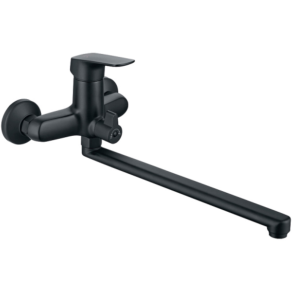 смеситель для ванны aquatek вега aq1033mb универсальный черный матовый