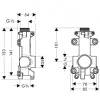 скрытая часть hansgrohe axor universal (40877180)