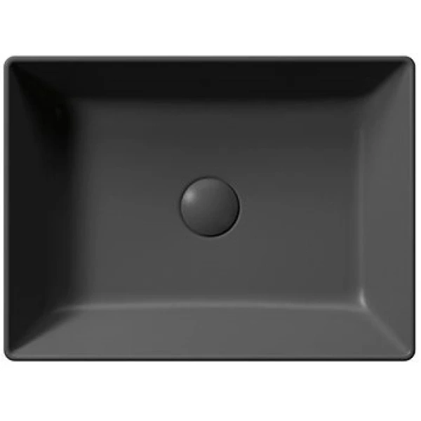 раковина gsi kube x 942926 накладная, 50x37 см, ardesia opaco (черный матовый)