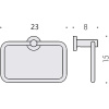 полотенцедержатель-кольцо colombo design plus w4931.hps1 zirconium