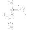 смеситель для раковины migliore princeton plus ml.prp-8070.br