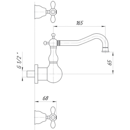 смеситель для раковины migliore princeton plus ml.prp-8070.br