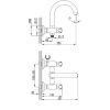 смеситель для ванны с душем lemark pallada lm2602c