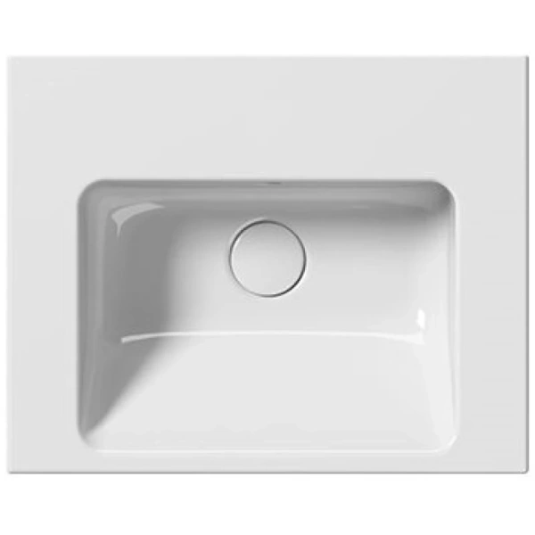 раковина gsi norm 8638111 подвесная, 50x40 см, bianco lucido (белый глянец)