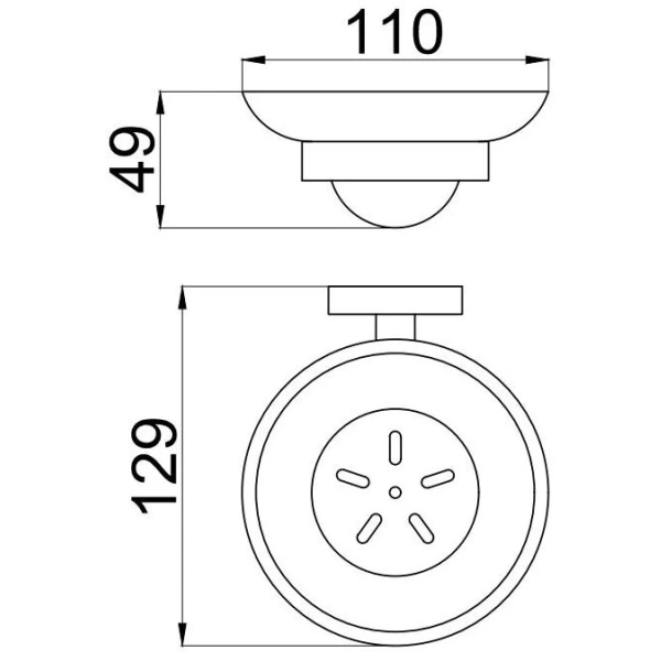 Мыльница Allen Brau Priority 6.31005-BN брашированный никель