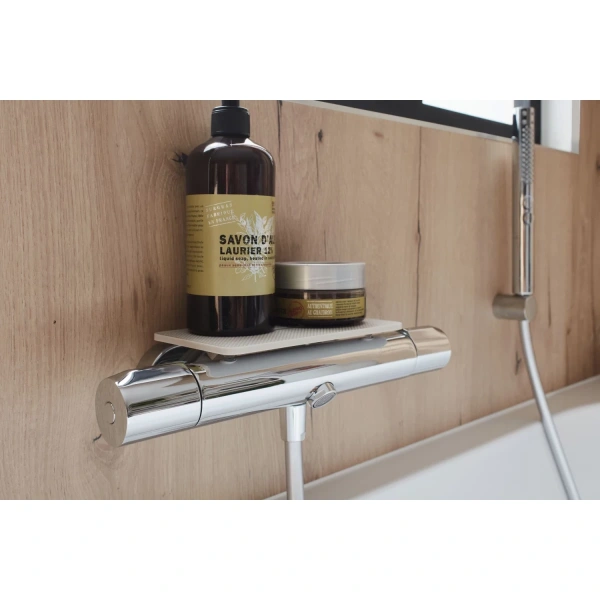 смеситель для ванны jacob delafon metro e21768-cp с термостатом, хром