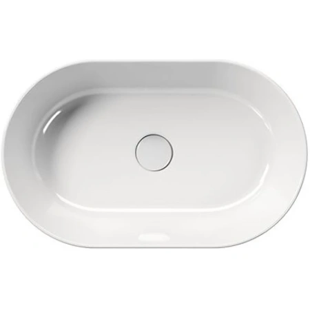 раковина gsi kube x 945811 накладная, 60x37 см, bianco lucido (белый глянец)